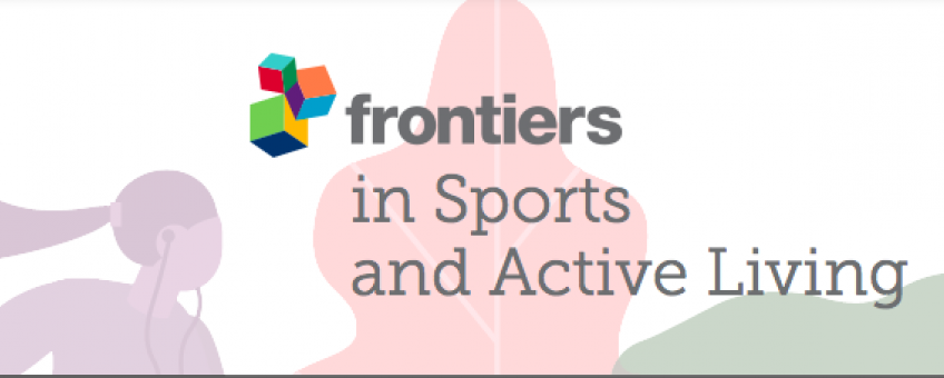Frontiers in sport and active living website banner. 