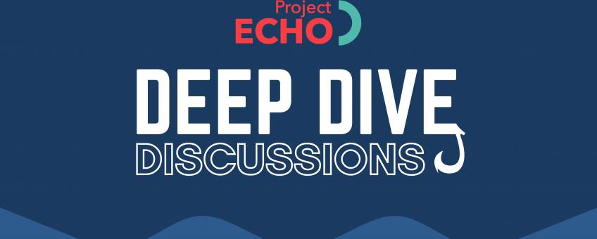 Image of text reading "Project Echo: Deep Dive Discussions".